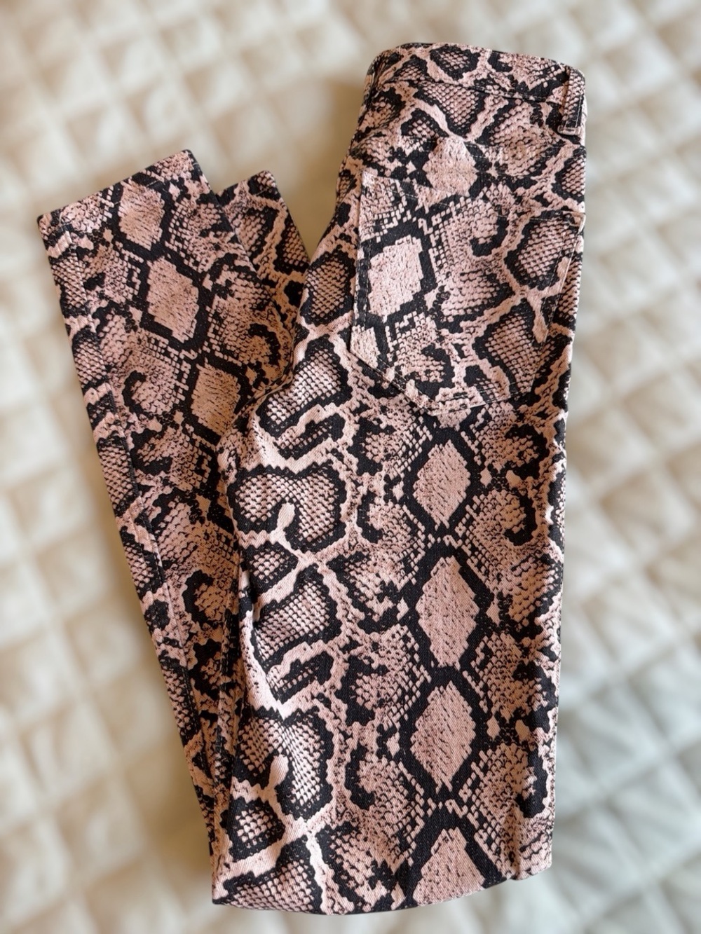 Zara Trafaluc Snake Print Skinny Pants Size 4 NWOT